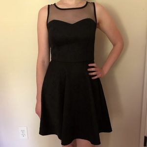 Xhilaration embossed black sleeveless dress